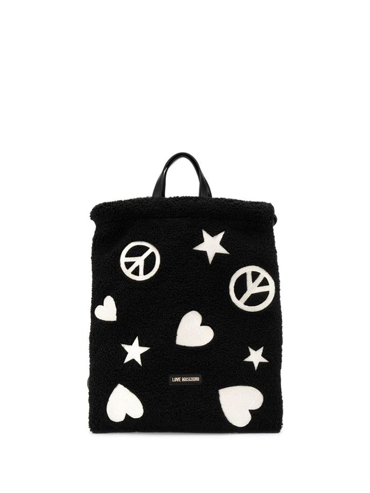 Love Moschino Symbol Mix Backpack - Black