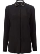 Givenchy Studded Collar Shirt, Women's, Size: 38, Black, Silk