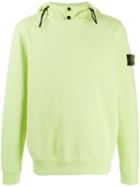 Stone Island Logo Hoody - Green