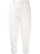 Nehera - 'paulo' Loose Denim Pants - Women - Cotton/polyurethane - 34, Brown, Cotton/polyurethane