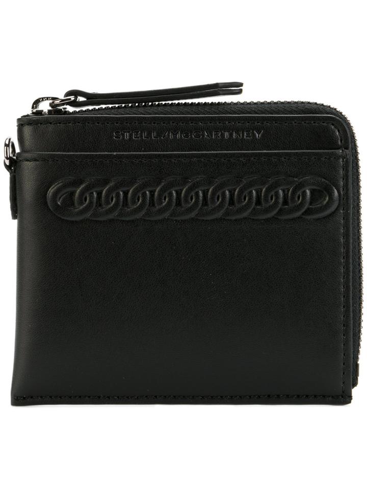 Stella Mccartney Falabella Embossed Wallet - Black