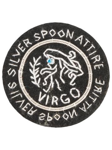 Silver Spoon Attire Virgo Star Sign Badge - Black