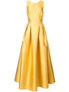 Sachin & Babi Marmara Flared Gown - Yellow & Orange