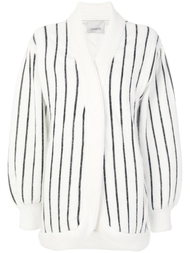Laneus Pinstripe Cardigan - Multicolour