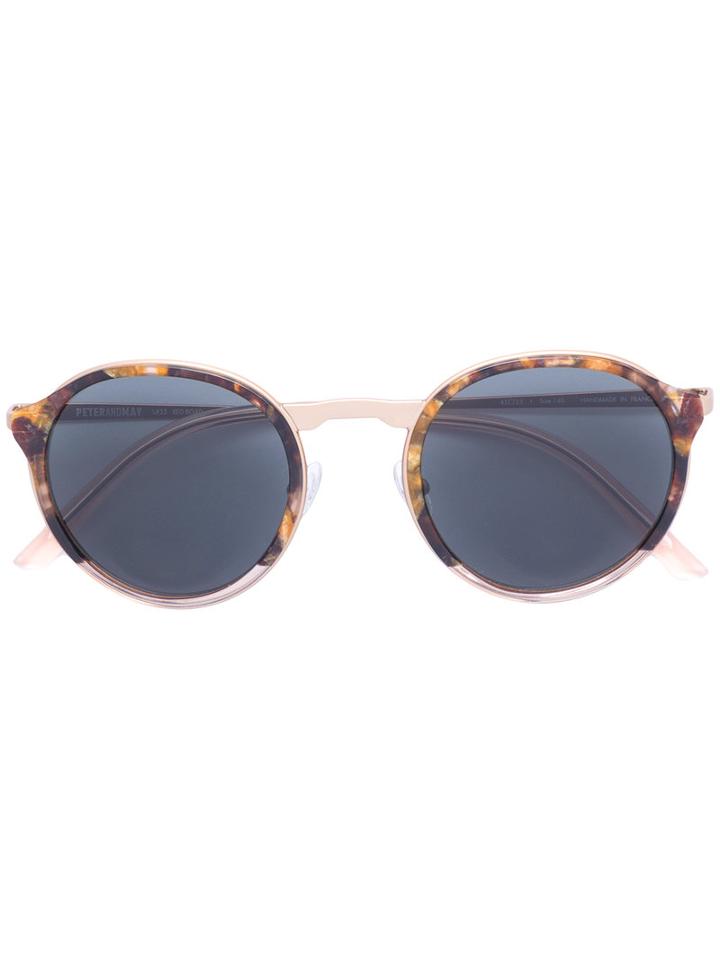 Peter & May Walk - Round-frame Sunglasses - Women - Metal - 45, Grey, Metal