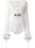 3.1 Phillip Lim Draped Sleeve Blouse - Blue