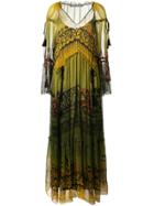 Alberta Ferretti Drawstring Waist Dress - Green