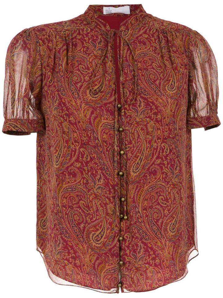 Nk Short Sleeved Blouse - Red