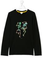 Paul Smith Junior Teen Printed Long Sleeve T-shirt - Black