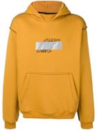 Omc Embroidered Logo Hoodie - Yellow