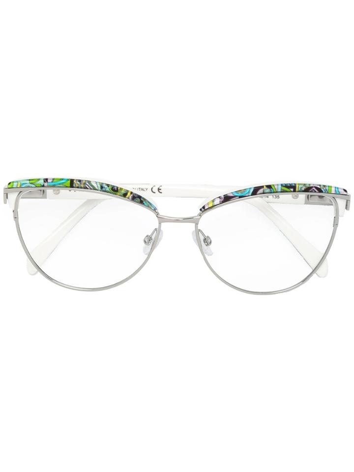 Emilio Pucci Cat Eye Shaped Glasses - White