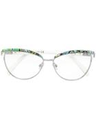Emilio Pucci Cat Eye Shaped Glasses - White