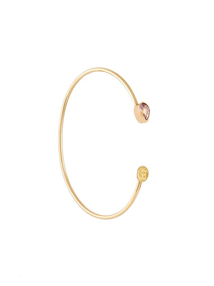 Liska Teardrop Bracelet, Women's, Pink/purple, Gold/amethyst