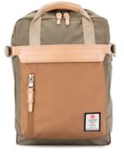 As2ov Contrast Panel Backpack - Brown