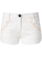 Andrea Bogosian Textured Shorts - White