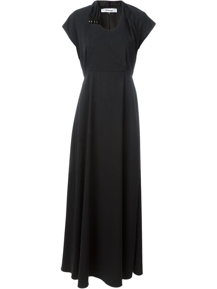 Chalayan Gathered Waist Maxi Dress