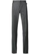 Versace Medusa Embellished Tailored Trousers - Grey
