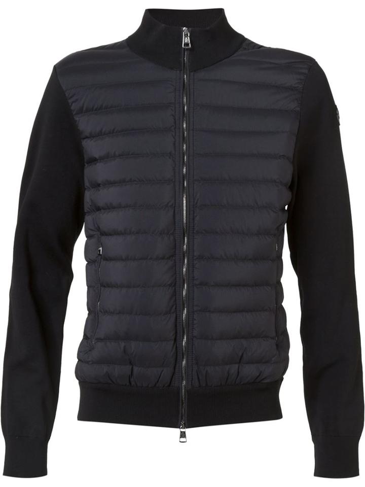 Moncler Padded Jacket, Men's, Size: Medium, Black, Cotton/polyamide/spandex/elastane/goose Down