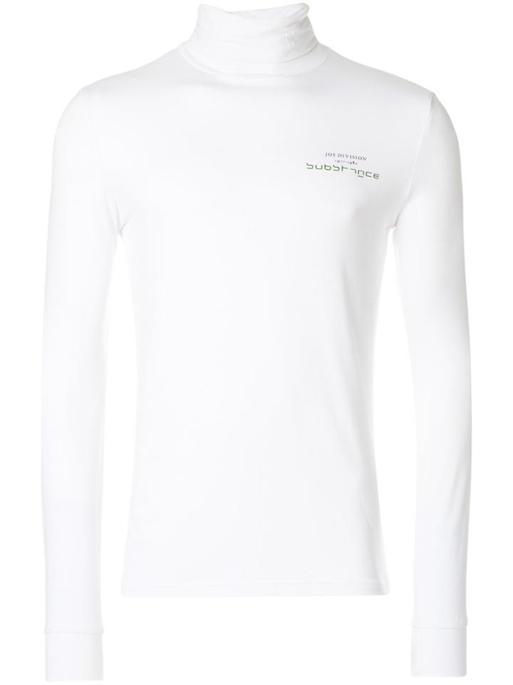 Raf Simons Atmosphere Roll Neck Top - White