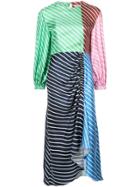 Tibi Stripe Panelled Dress - Multicolour