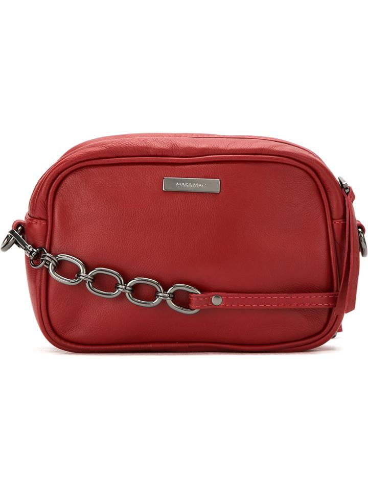 Mara Mac Chevron Shoulder Bag - Red