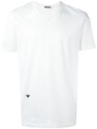 Dior V-neck T-shirt, Men's, Size: Large, White, Cotton