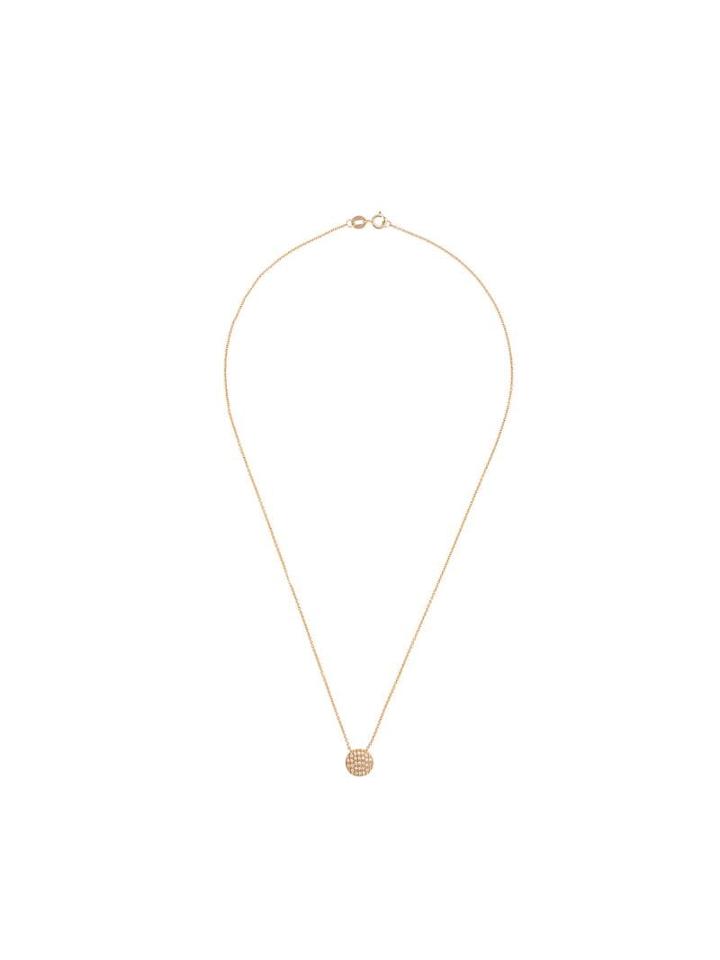 Dana Rebecca 14kt Gold Diamond Lauren Joy Disc Necklace