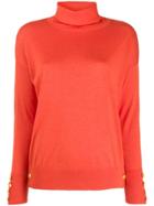 Snobby Sheep Turtle Neck Jumper - Orange