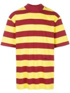 Calvin Klein 205w39nyc Striped Oversized T-shirt - Yellow