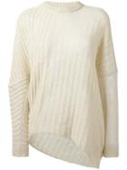 Stella Mccartney - Chunky Knit Jumper - Women - Linen/flax - 42, Women's, Nude/neutrals, Linen/flax