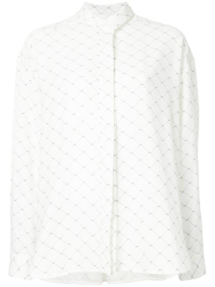 Walk Of Shame Chain-link Pattern Shirt - White