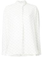Walk Of Shame Chain-link Pattern Shirt - White