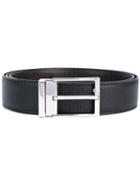 Salvatore Ferragamo - Reversible And Adjustable Belt - Men - Leather - 105, Black, Leather