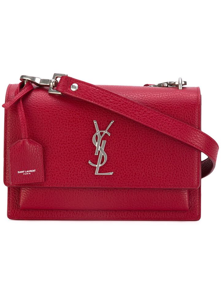 Saint Laurent - Medium Sunset Monogram Satchel - Women - Leather - One Size, Red, Leather