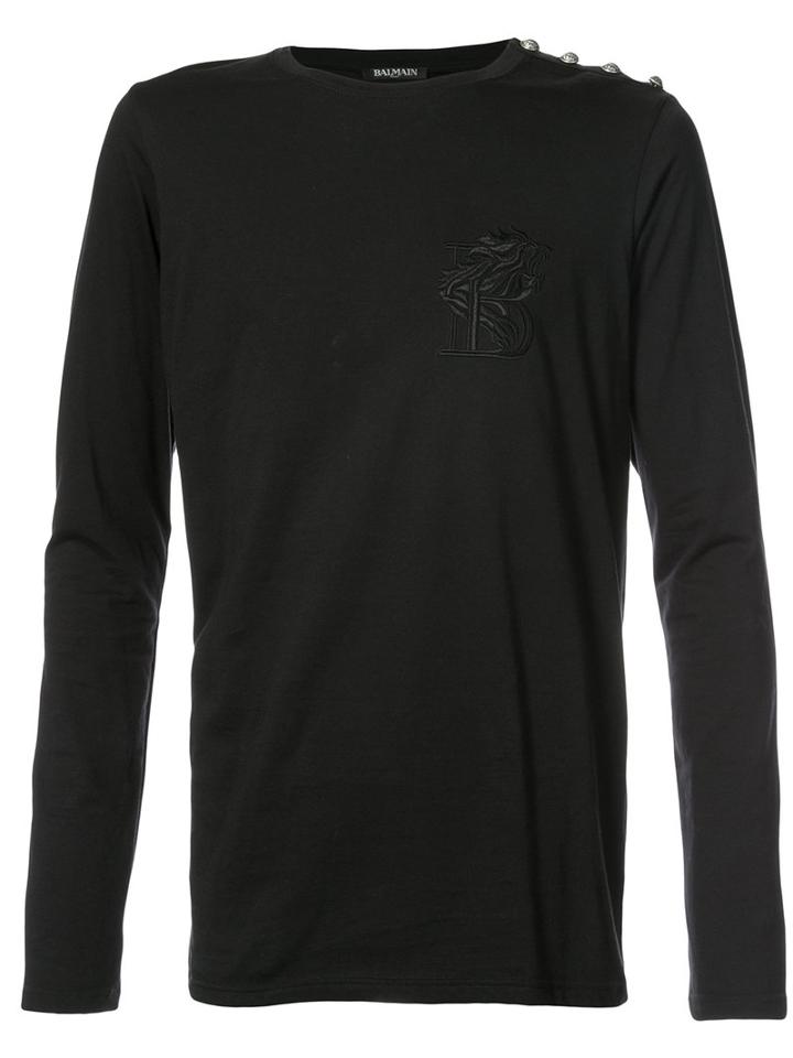 Balmain - Fitted Knitted Top - Men - Cotton - S, Black, Cotton