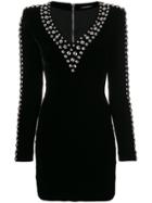 Balmain Stud-trimmed Dress - Black