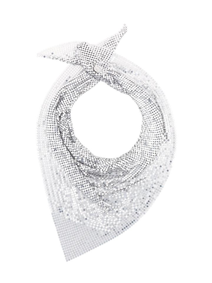 Paco Rabanne Embellished Scarf - Grey