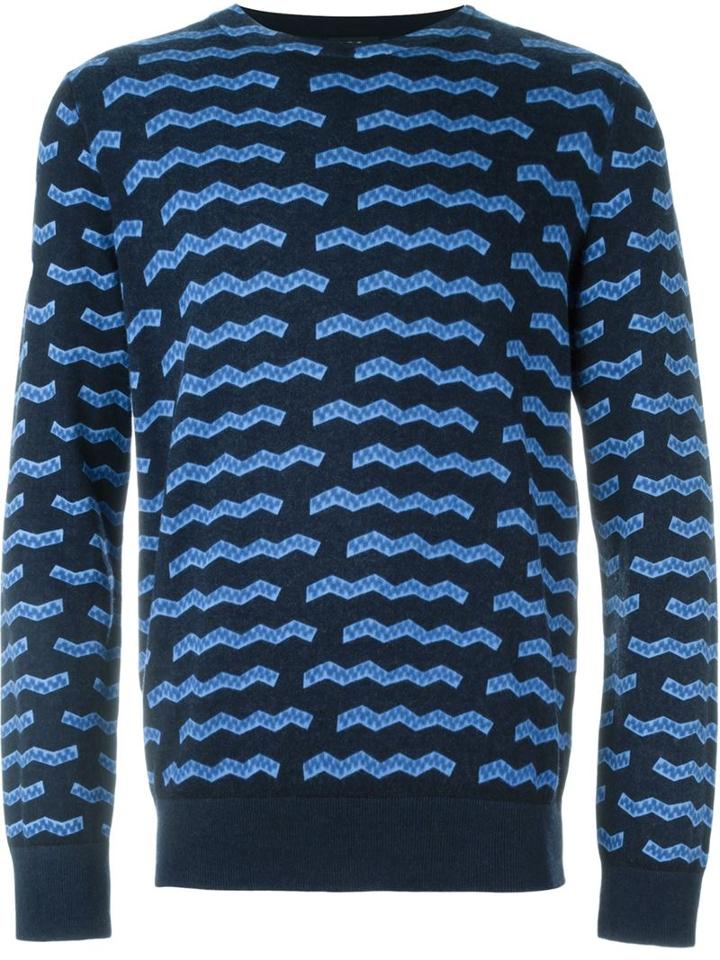 A.p.c. Zig Zag Intarsia Sweater