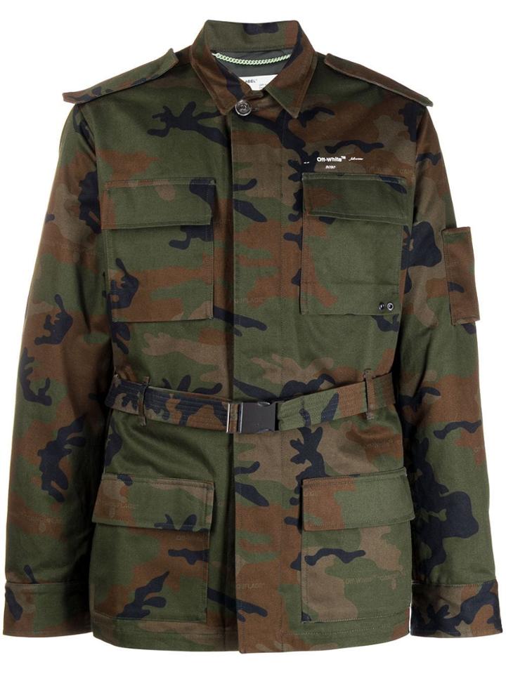 Off-white Camouflage Field Jacket - Green