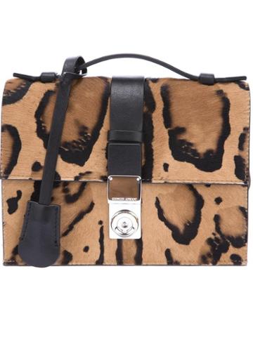 Giorgio Armani Leopard Print Shoulder Bag