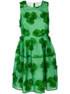 P.a.r.o.s.h. Floral Embroidered Dress - Green