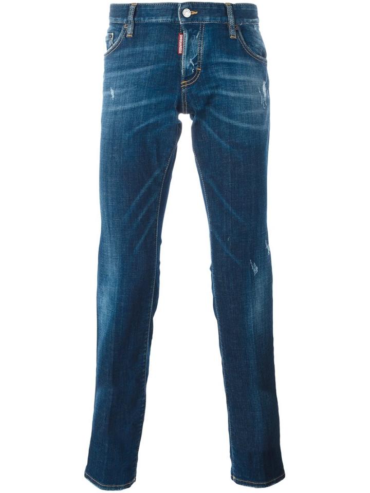 Dsquared2 'skinny' Jeans, Men's, Size: 52, Blue, Cotton/polyester/spandex/elastane