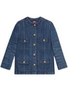Gucci Oversize Denim Jacket - Blue