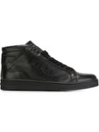 Kenzo Tenniz Hi-top Sneakers, Men's, Size: 41, Black, Leather/rubber