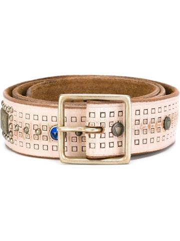 Htc Hollywood Trading Company Embossed 'stanford' Belt