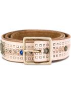 Htc Hollywood Trading Company Embossed 'stanford' Belt