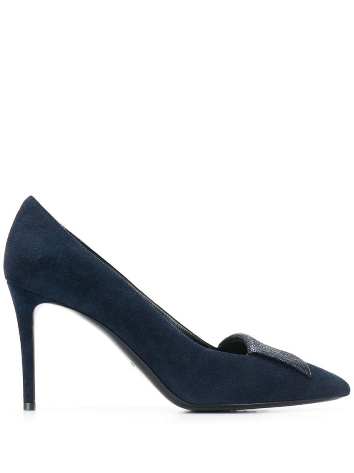 Pollini Glitter Inlay Pumps - Blue