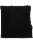 Marni Long Chunky Knit Scarf - Black