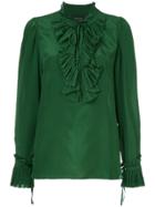 Lee Mathews Florian Crepe Shirt - Green