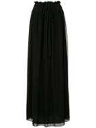 Lanvin Long Tie-waist Skirt - Black